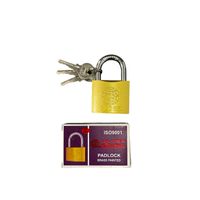 Padlock Brass Plated (All Sizes) 12 Pcs